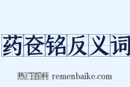 药奁铭反义词是什么意思的图片
